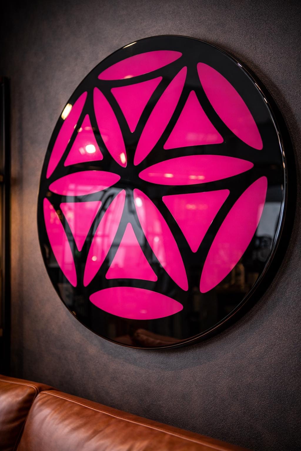 Large Resin Mandala Wall Art | Custom Colour Geometric Wall Sculpture | 90 cm Statement Resin Artwork | Modern Luxury Home Decor