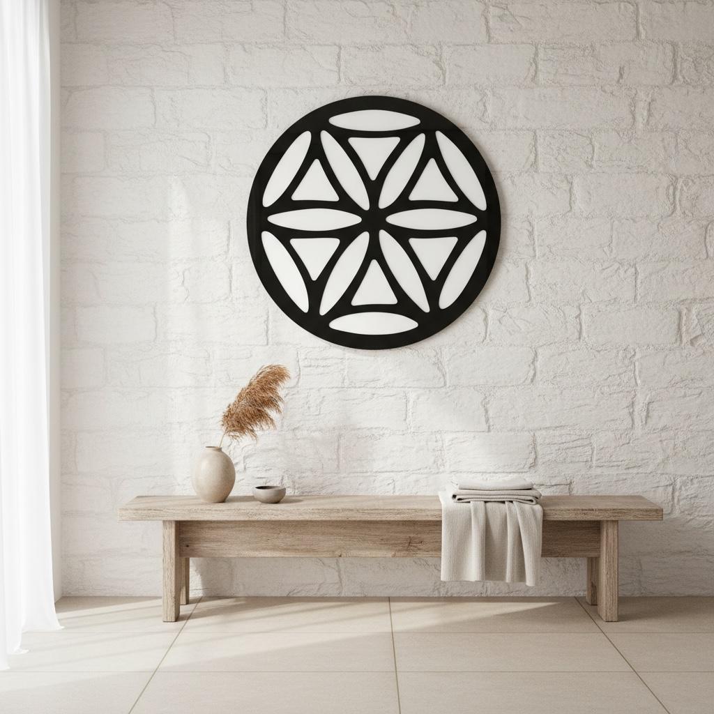Large Resin Mandala Wall Art | Custom Colour Geometric Wall Sculpture | 90 cm Statement Resin Artwork | Modern Luxury Home Decor