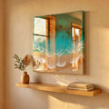 3D Resin Ocean Painting – Beach Wave Art, Coastal Wall Decor