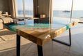 Large Epoxy Resin Ocean Coffee Table – Bespoke Coastal Art Furniture (120 cm)