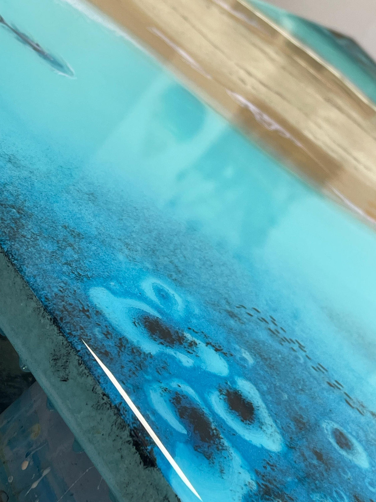 Resin Ocean Wall Art, Coastal Beach Painting, Turquoise Sea Artwork, Luxury Coastal Decor, Modern Beach House Wall Art, 70x40 cm