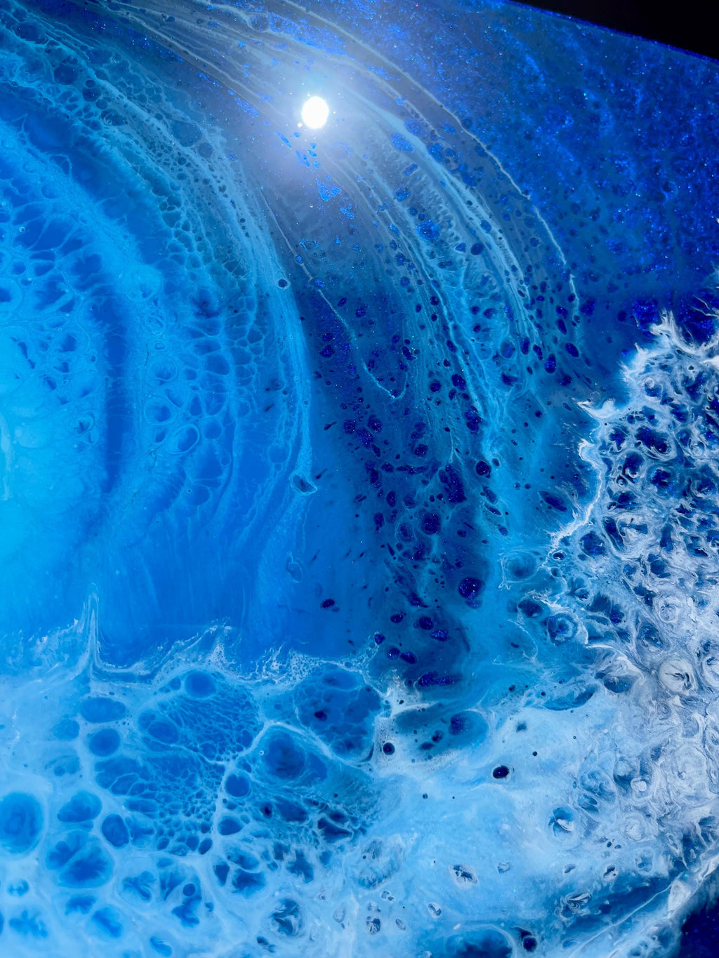 Medium Resin Ocean Wave Art | Coastal Wall Decor | Handmade Beach Artwork | Ocean Wave Wall Hanging | Luxury Coastal Home Decor