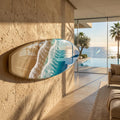 Luxury Resin Surfboard Wall Art | Coastal Beach House Decor | Handmade Ocean Wall Art | Premium Coastal Statement Piece